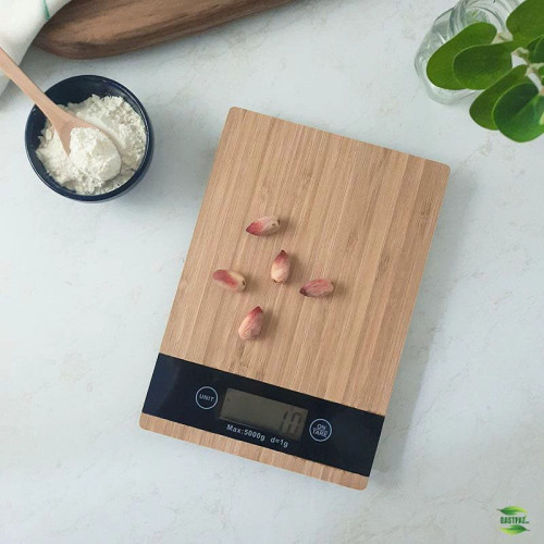ترازو دیجیتال آشپزخانه چوبی