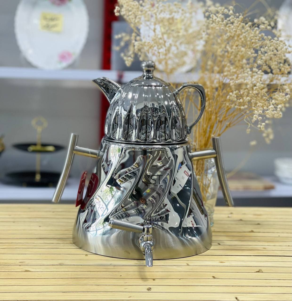 کتری قوری استیل کف چدن kst